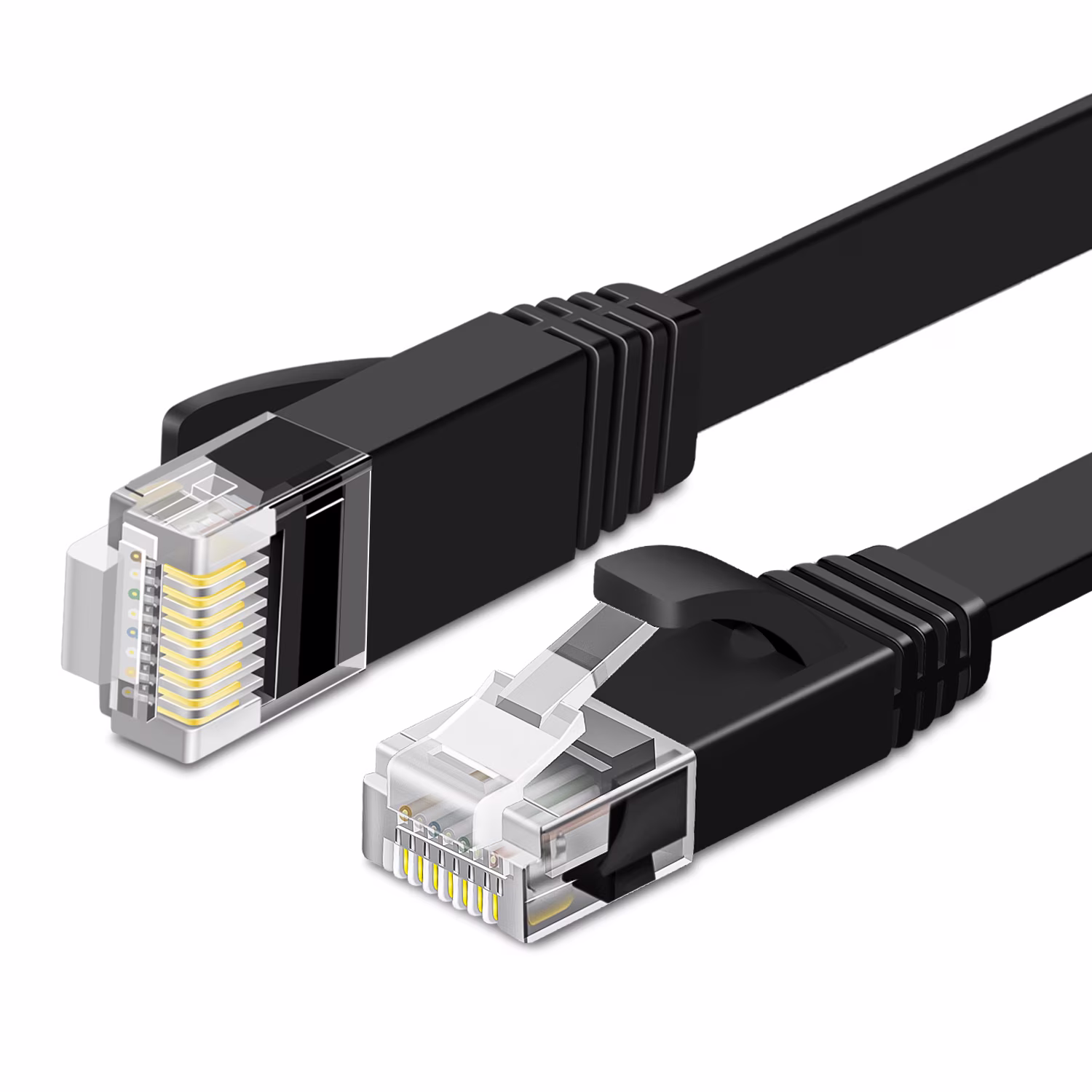 UTP Cat6 Ethernet-kabel, 3M 1000 Mbps  RJ45 Netwerkkabel Zwart