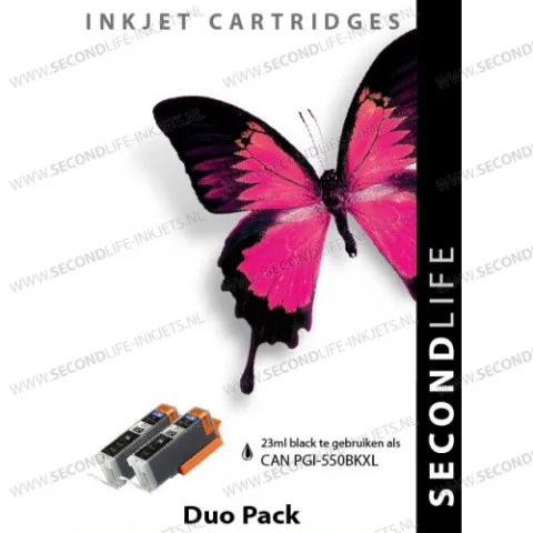 Canon PGI-550XL 2x23ml Duopack Zwart Cartridges