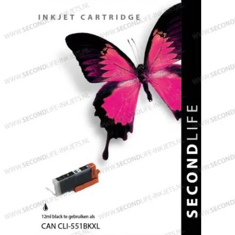 Canon CLI-551 Zwart XL 12ml Cartridges