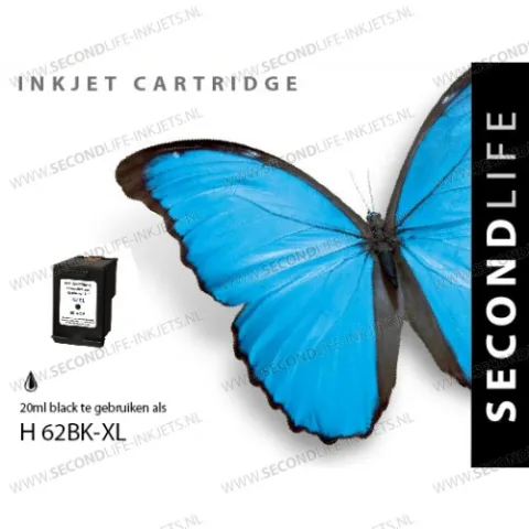 HP 62XL 20ml Zwart Cartridges
