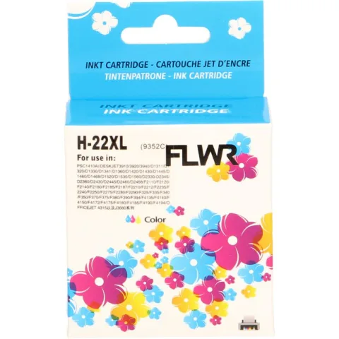HP 22XL 21ml FLWR Kleur Cartridges