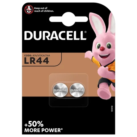 DURACELL LR44/13GA ALKALINE BLISTER 2