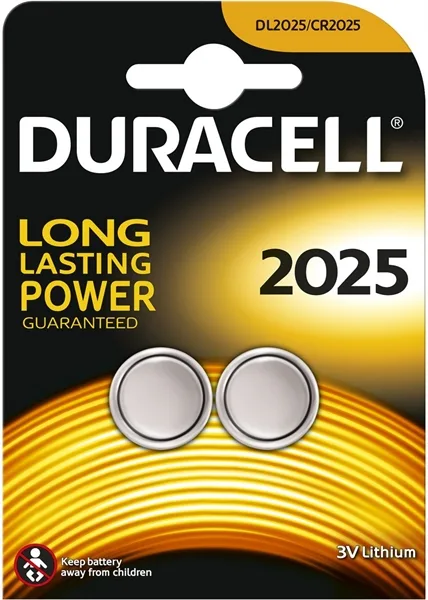 DURACELL LITHIUM DL2025 3V BLISTER 2