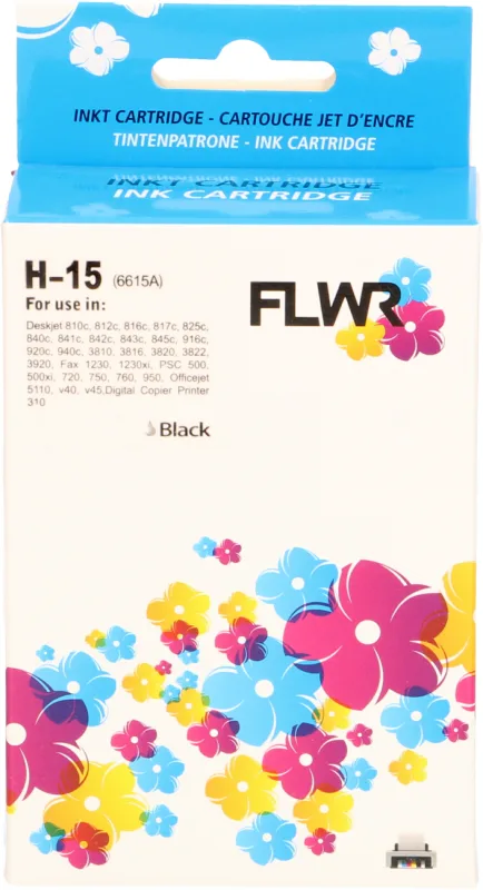 HP 15XL 43ml FLWR Zwart Cartridges