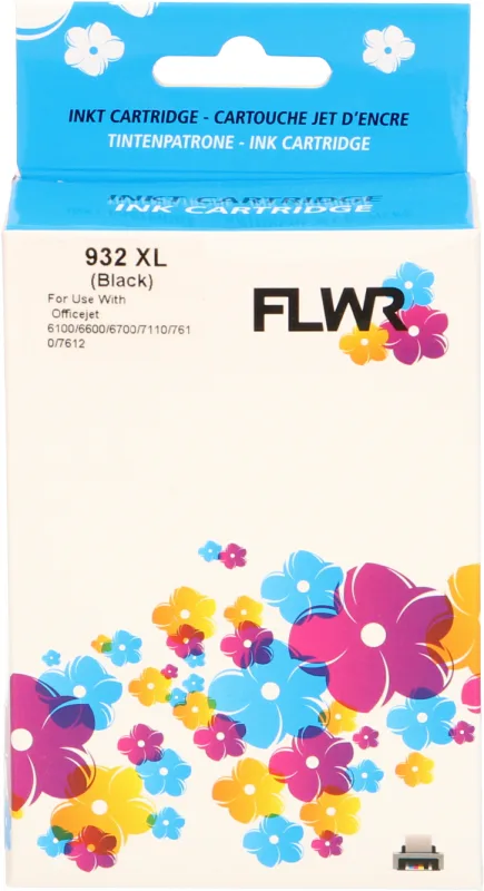 HP 932XXL 40ml FLWR Zwart Cartridges
