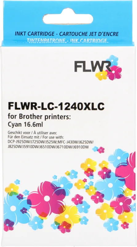 Brother LC-1240C FLWR Cyaan 16.6ml XL Cartridges