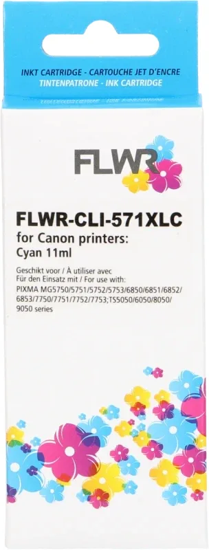 Canon CLI-571 Cyan FLWR 12ml XL Cartridge