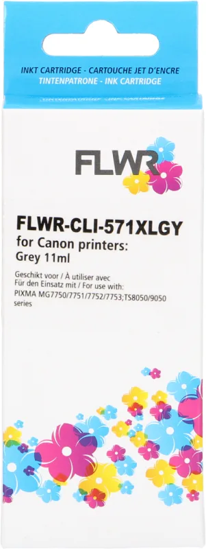 Canon CLI-571XL Grijs FLWR 12ml Cartridge