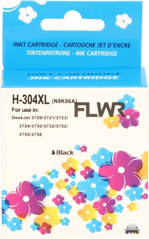 HP 304XL 18ml FLWR Zwart Cartridges