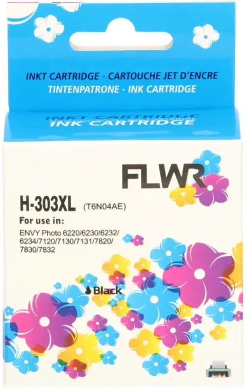HP 303XL 20ml FLWR Zwart Cartridges