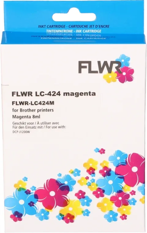 Brother XL LC-424 8ml FLWR Magenta Cartridges