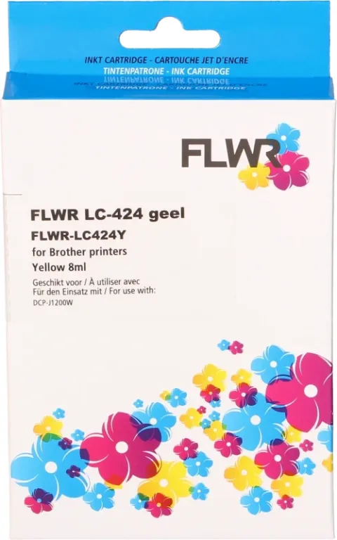 Brother XL LC-424 8ml FLWR Geel Cartridges