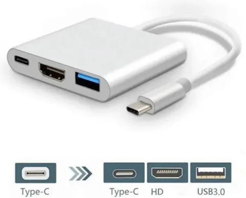 USB-C HDMI USB 3 in 1 Multiport Hub Adapter
