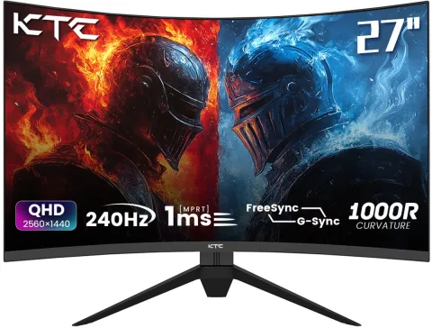 KTC H27S25E 27inch Curve 2560*1440 2K QHD 1Ms Gaming Monitor