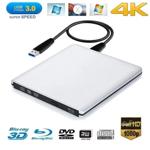 Externe USB3.0 BluRay Brander 3D BluRay Lezer