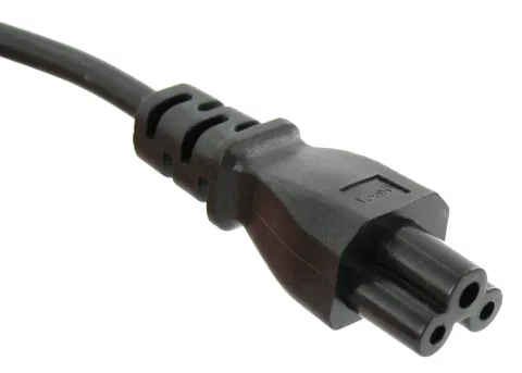 Voedingskabel Netsnoer Schuko-C5 'Mickey Mouse' Zwart 1,0m