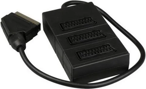 Valueline Scart Switch met 3-Poorts zonder knoppen met 15cm kabel