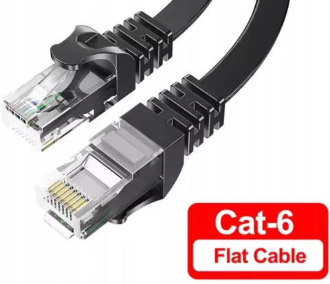 UTP CAT6 Ethernet-kabel 5M 1000 Mbps RJ45 Netwerkkabel Zwart