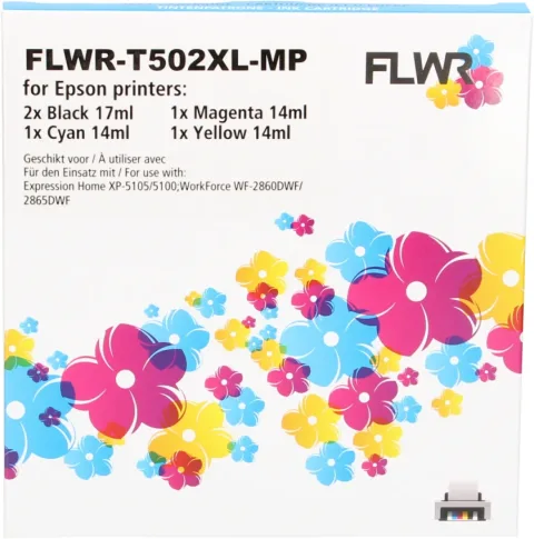 Epson 502XL Multi Pack Inktcartridges - Zwart & Kleur (T02W64)