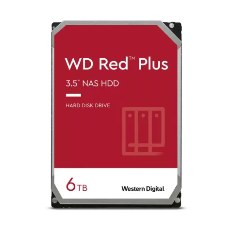 Western Digital Red Plus NAS HDD 3.5" | 6TB SATA III | 5400RPM