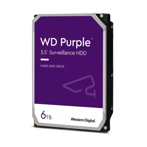 Western Digital Purple | Interne HDD 6TB | 3.5" SATA III | 5400 RPM | 256MB Cache