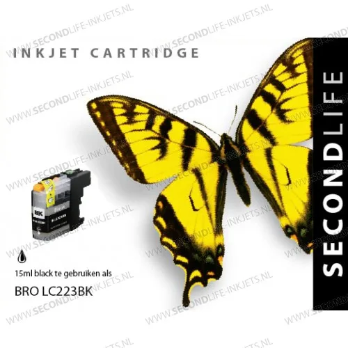 Brother LC223 Zwart 15ml XL Cartridges