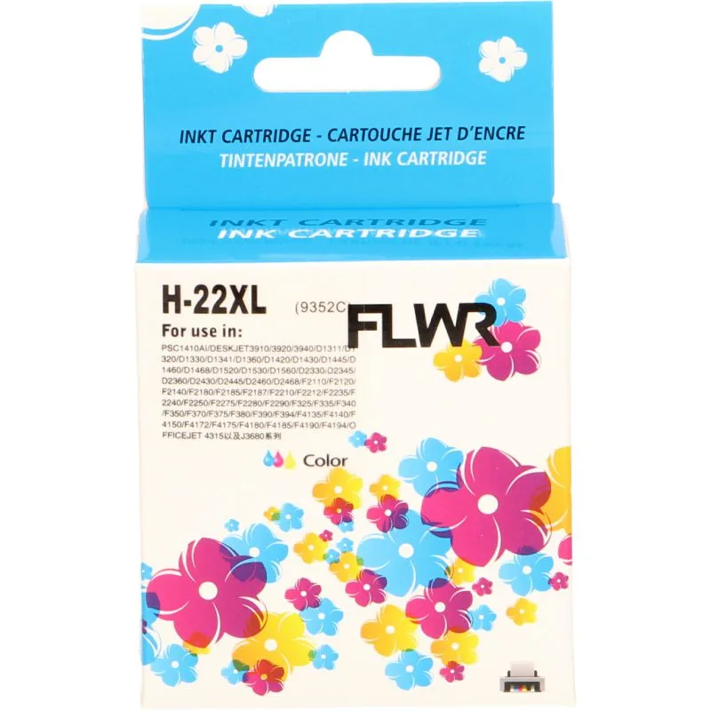 HP 22XL 21ml FLWR Kleur Cartridges