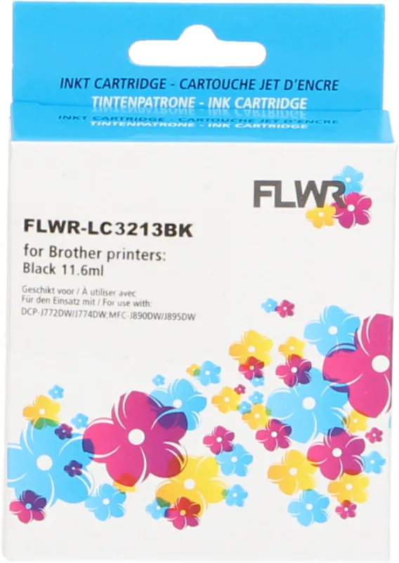 Brother LC-3213 FLWR Zwart 10,6ml (Compatible XXL) Cartridges