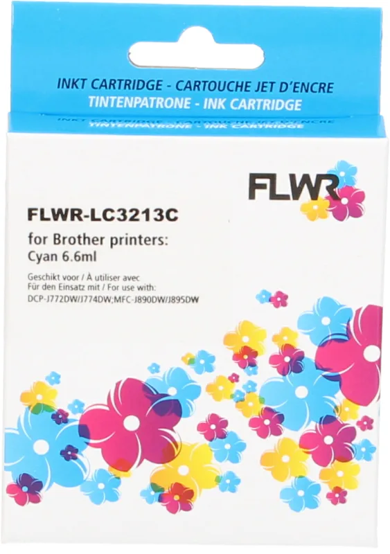 Brother LC-3213 FLWR Cyan 6 ml (Compatible XXL) Cartridges