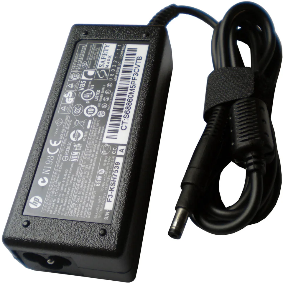 HP, Compaq 65W 19.5 x 3.34A 4,8 x 1,7mm Laptop AC Adapter