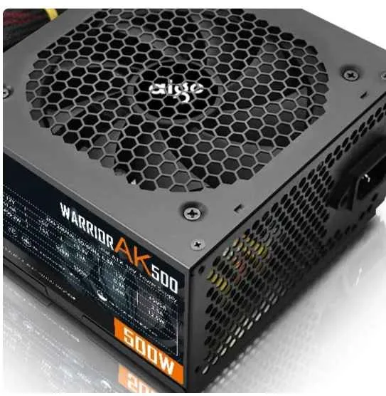 Aigo AK 500W PC PSU Voeding Rustig 120mm RGB