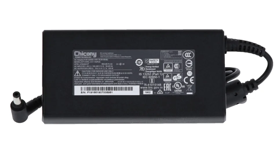 BTO 150W 20V-7.5A voor Clevo modellen (korte pin) Adapter