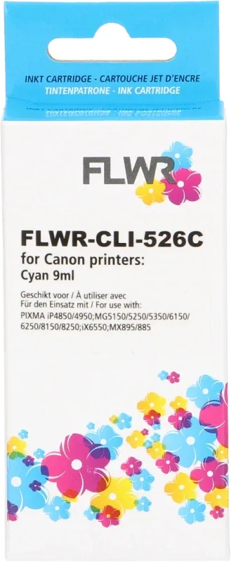 Canon CLI-526C XL FLWR Cyaan 9ml Cartridges