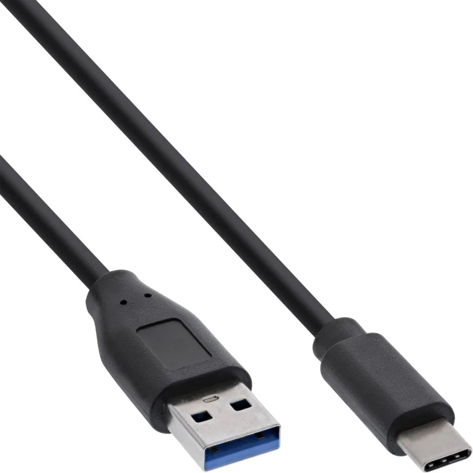 USB-A naar USB-C kabel | 3 meter | USB 3.2 (Zwart)