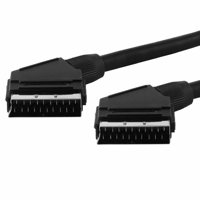 Scart kabel 1Meter Kleur Zwart