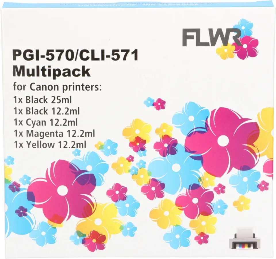 Canon CLI-571XL FLWR Multipack Zwart en Kleur